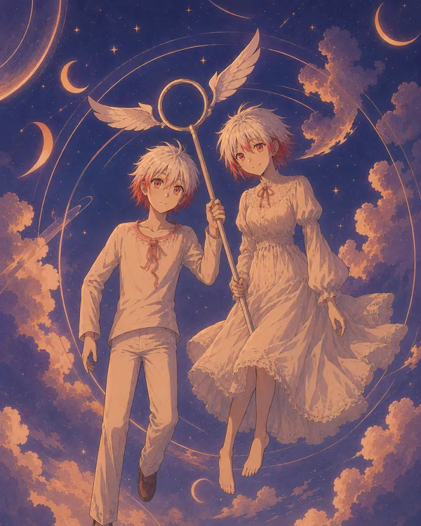 Chicos Bajo el Cielo Estrellado