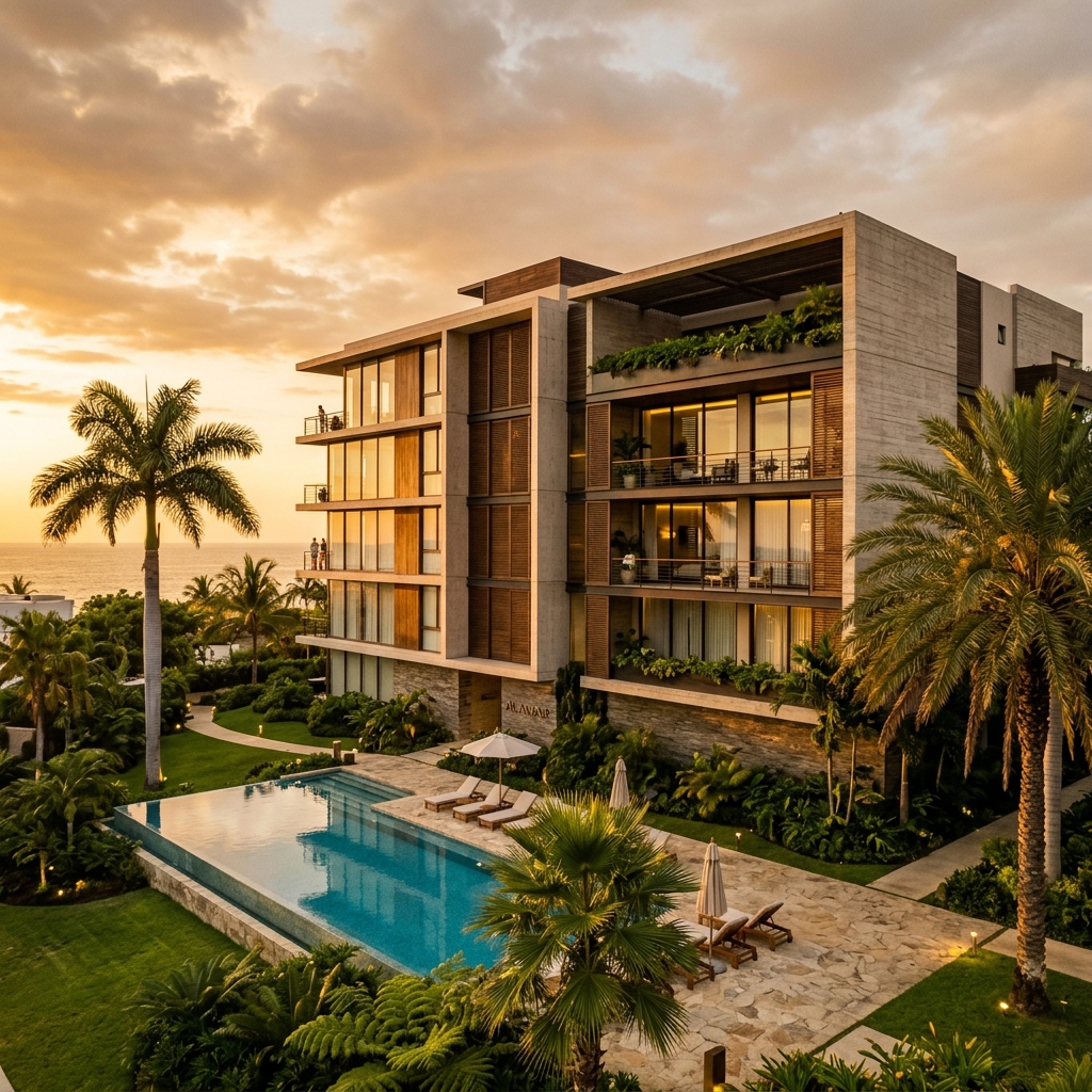Edificio residencial moderno exterior