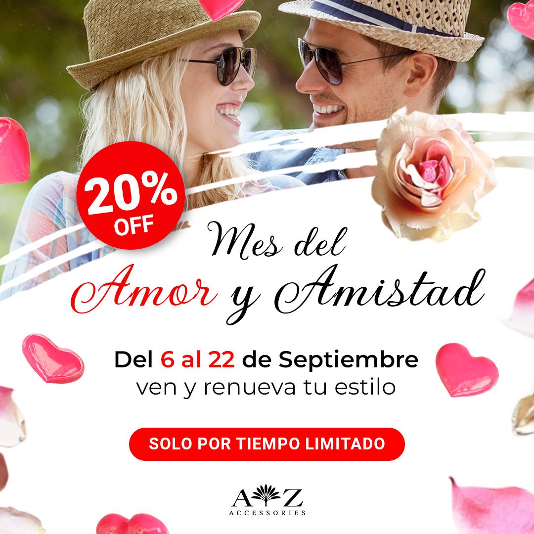Mes del amor y la amistad, del 6 al 22 de septiembre. Fecha comercial colombiana, no San Valentin.