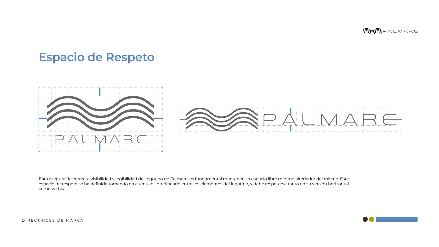 Area de respeto y tamano minimo, para las dos disposiciones del lockup.