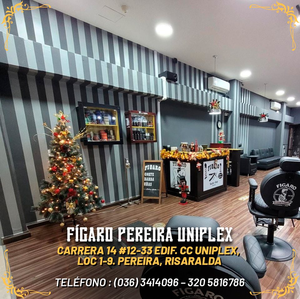 La misma pieza de sede, rellenada con los datos de Fígaro Pereira Uniplex