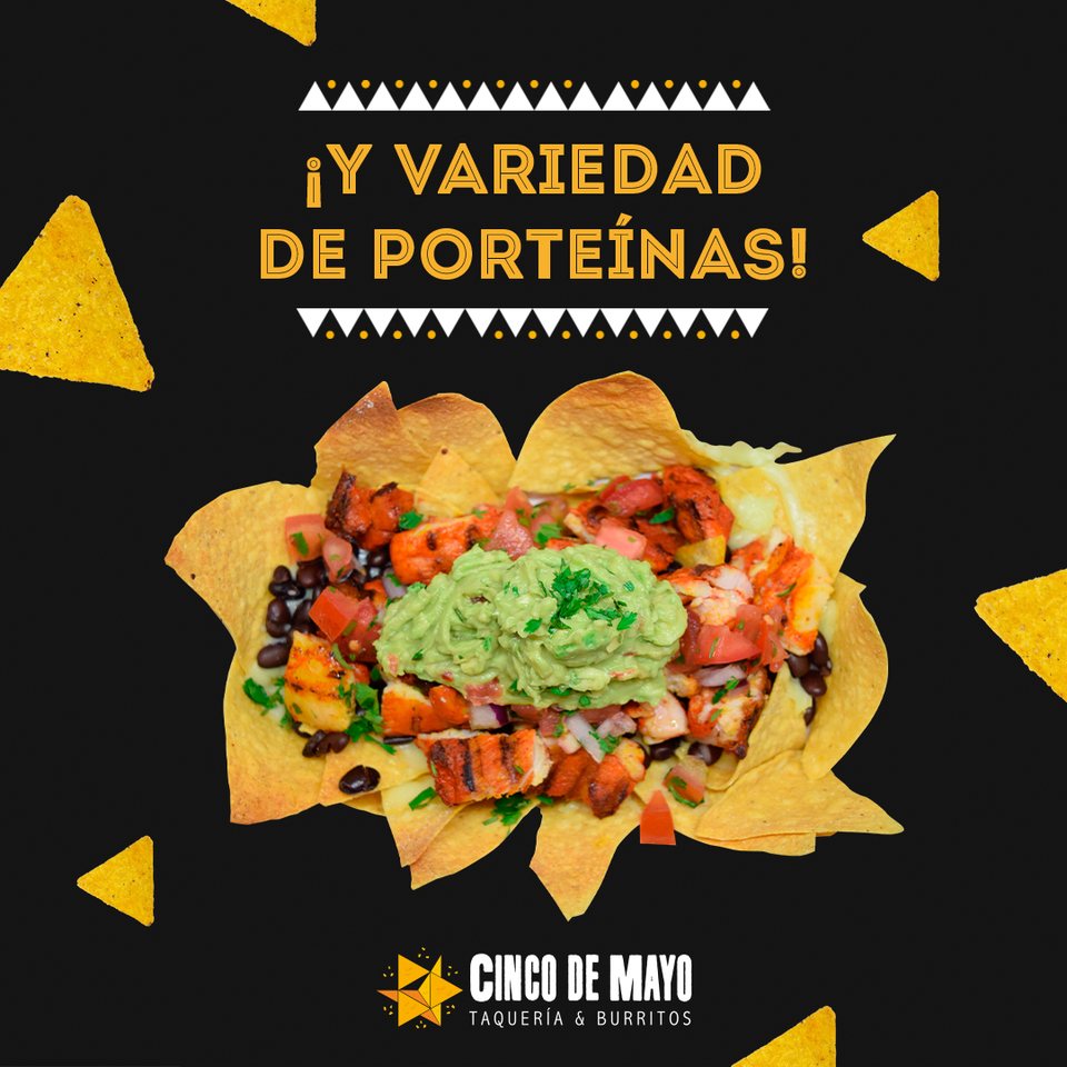 ¡Y VARIEDAD DE PROTEÍNAS!, nachos con guac, oct 2023