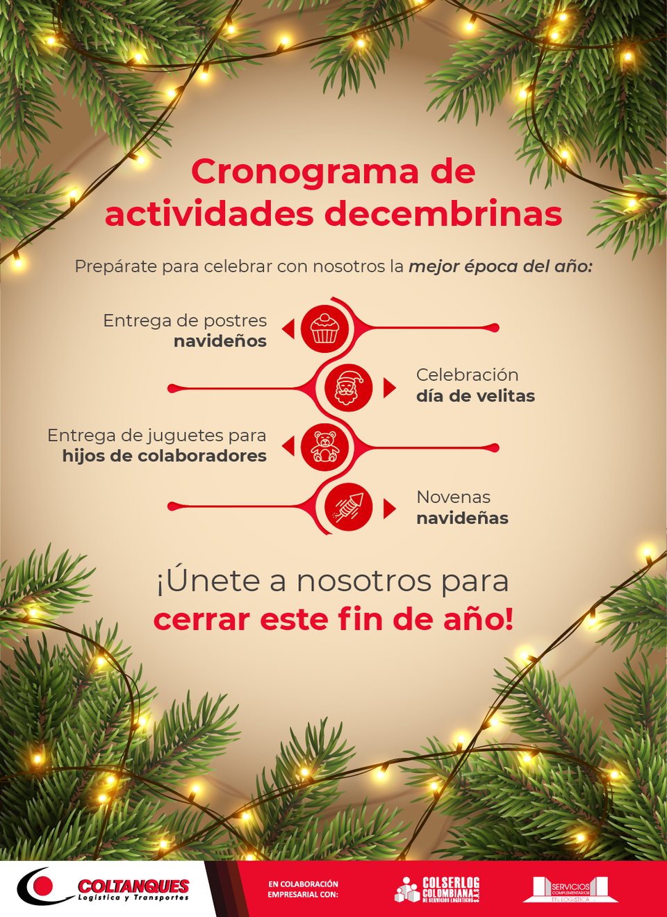 Cronograma de actividades decembrinas, nov 2021