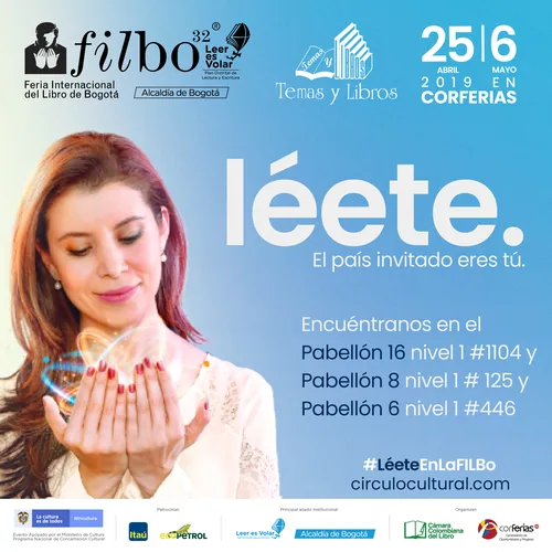 Pieza de la campaña de FILBo para Temas y Libros