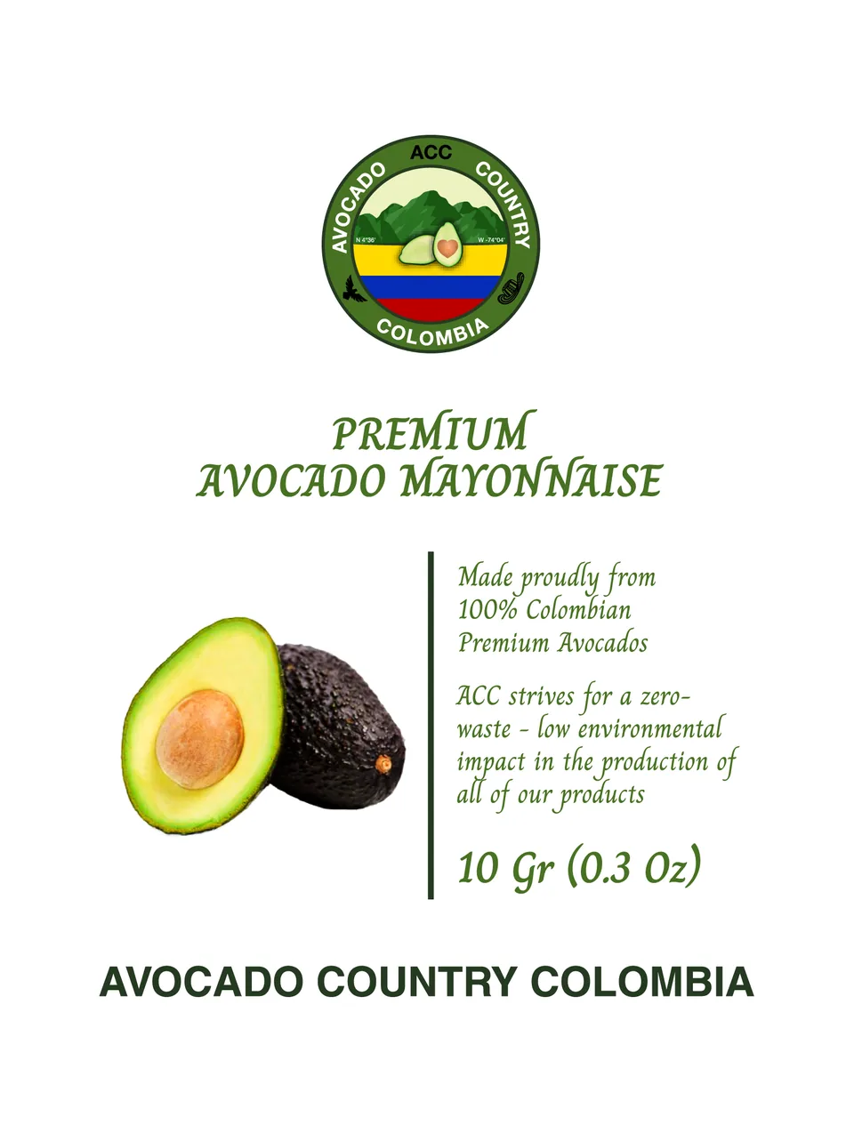 Arte plano del sobre individual de mayonesa de 10 gramos.