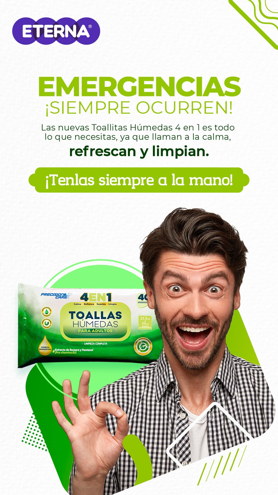 Story de producto: toallitas de maquillaje
