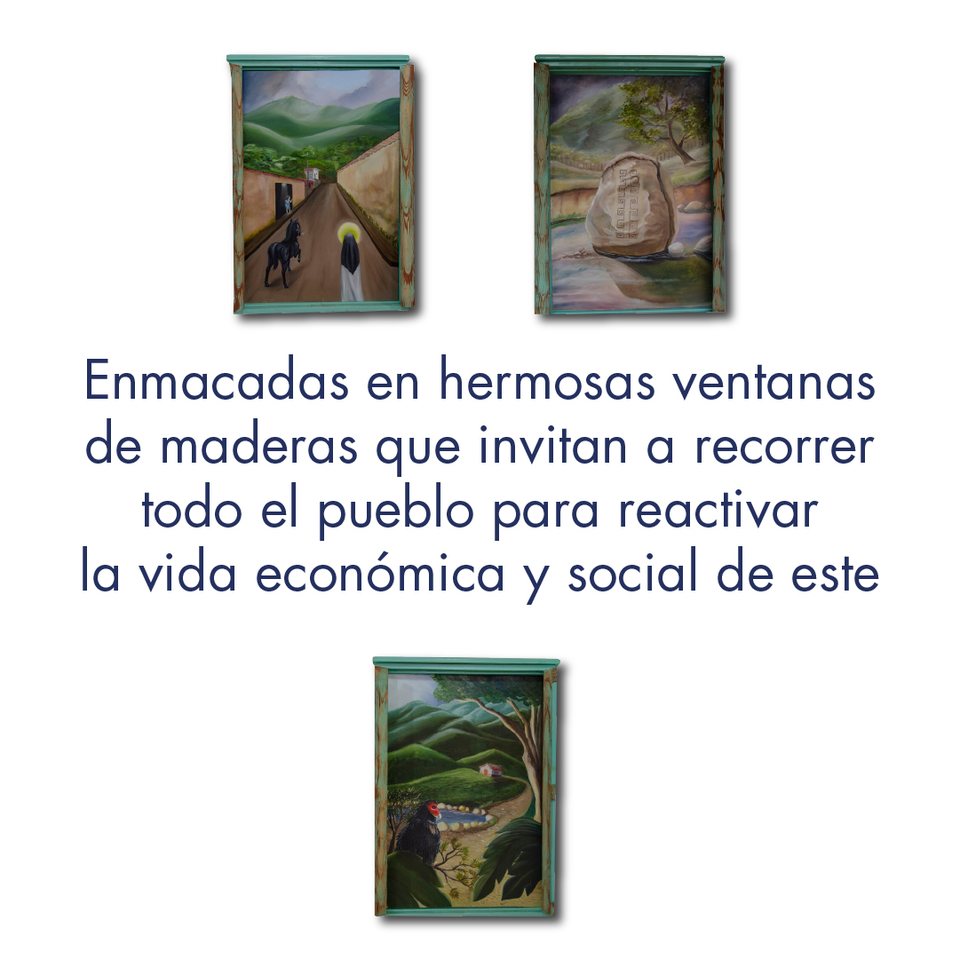 Enmarcadas en ventanas de madera que invitan a recorrer todo el pueblo