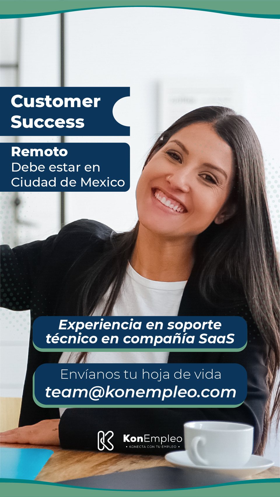 Customer Success · remoto · soporte técnico en compañía SaaS
