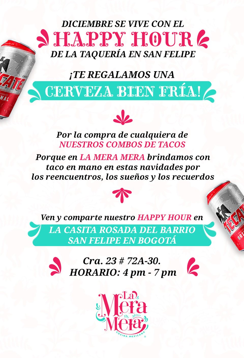 Happy Hour en la taquería de San Felipe: cerveza bien fría con la compra de un combo · diciembre